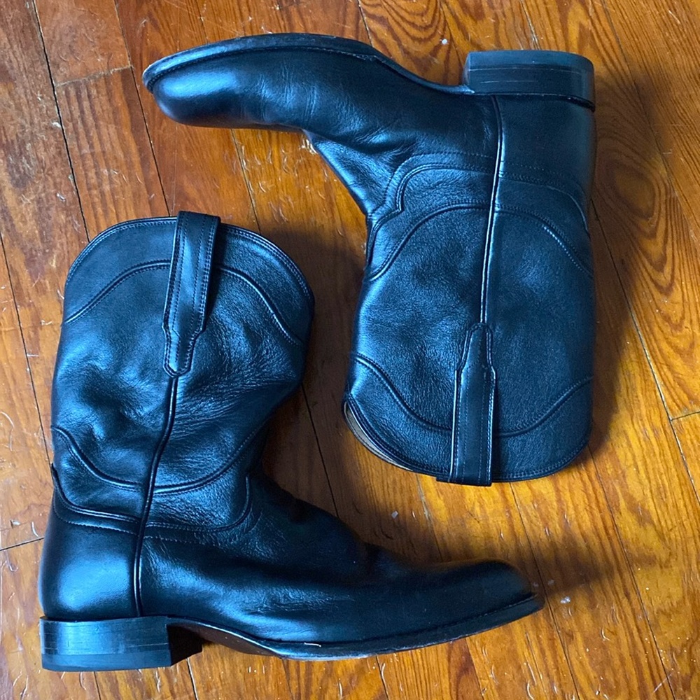 men’s black tecovas cowboy boots